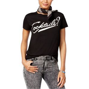 Dream Scene Womens Cotton Cocktails Graphic T-Shirt, NWT